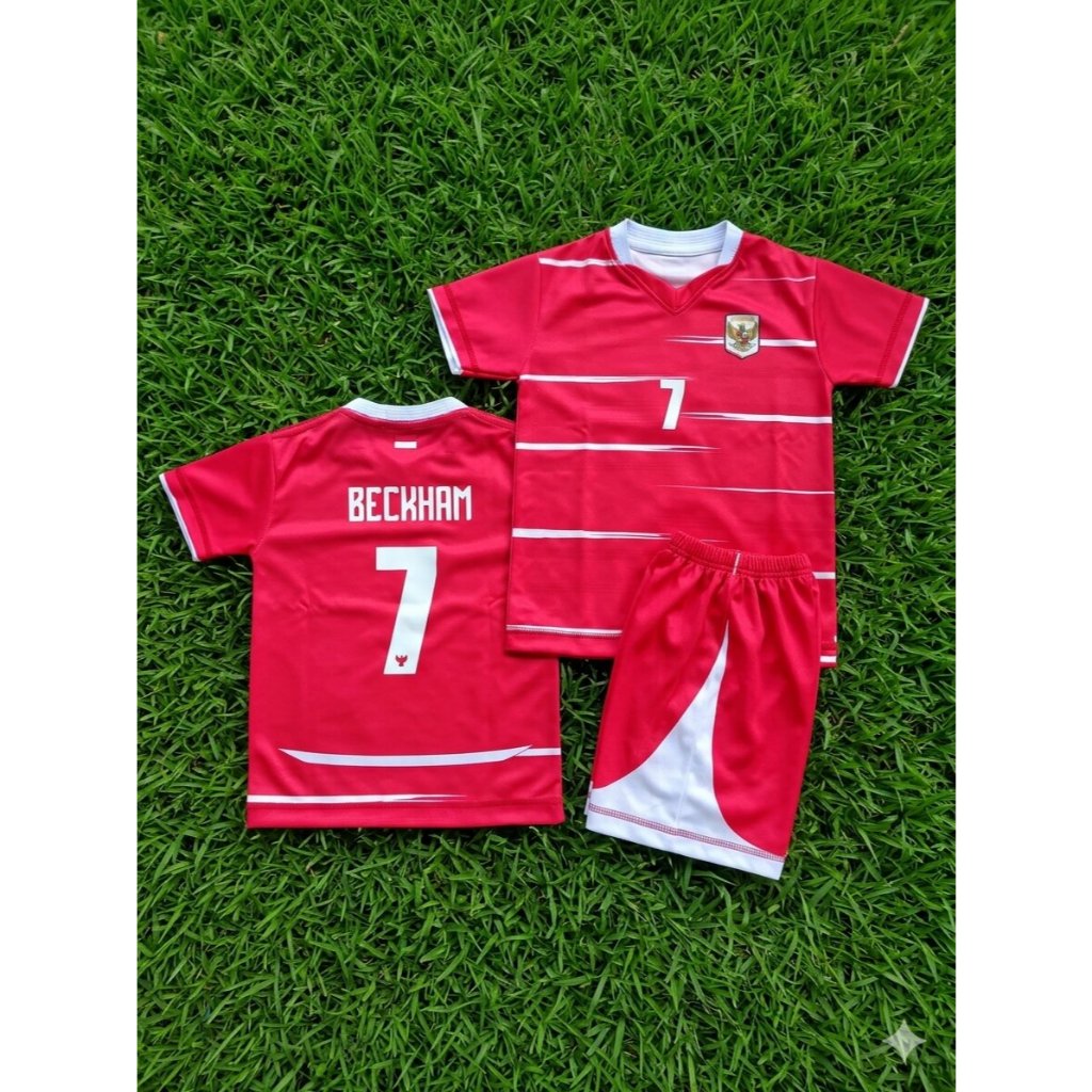 Jersey anak sepakbola Indonesia Free nama & nomor Punggung