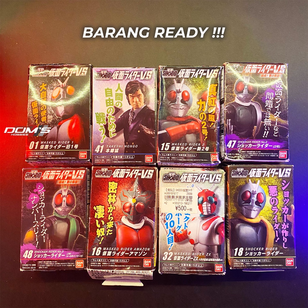 SODO SHODO SO-DO Kamen Rider SHOWA MIX SERIES Original BANDAI ICHIGO NIGO AMAZON ZX SHOCKER