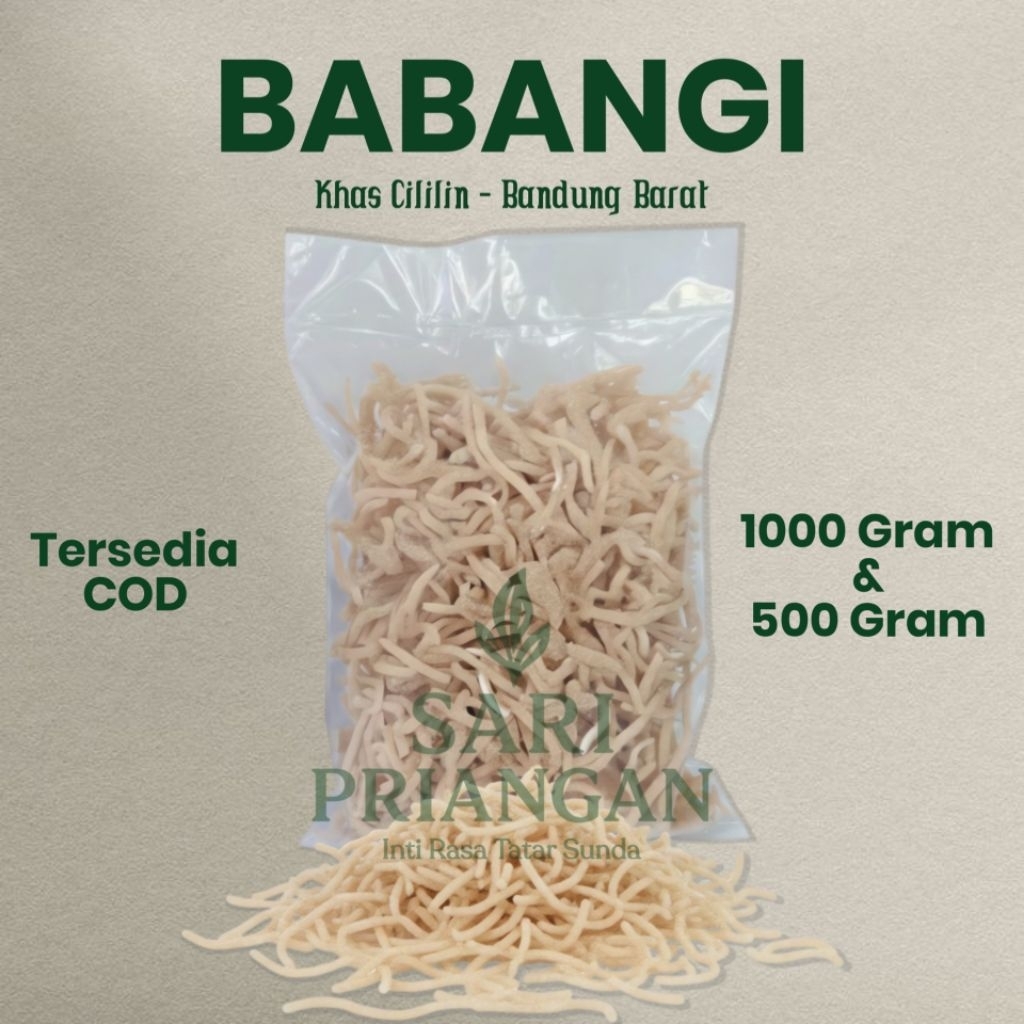 Khas Cililin Bandung Barat - ORIGINAL BABANGI ASLI CILILIN MENTAH KERING KERUPUK GURILEM ASLI UNTUK 