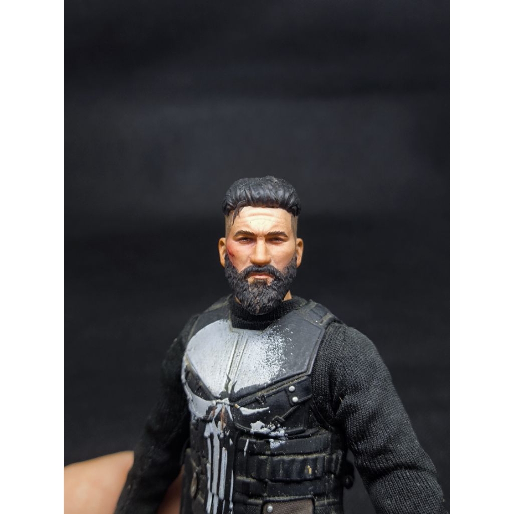 Headsculpt head sculpt custom Punisher John benthral netflix marvel legends movie action figure