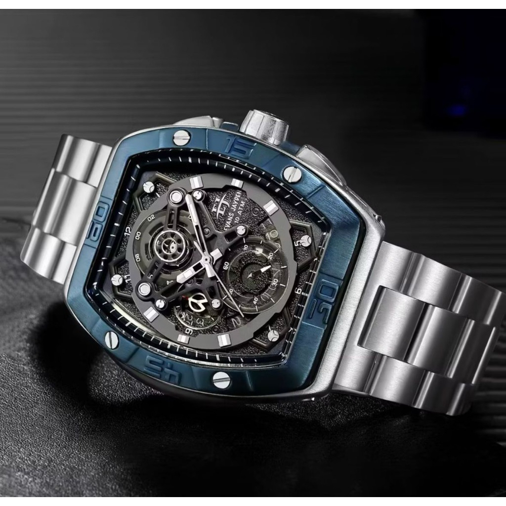 Jam Tangan Pria 9549 Rantai Evans Jayden Chrono Aktif.
