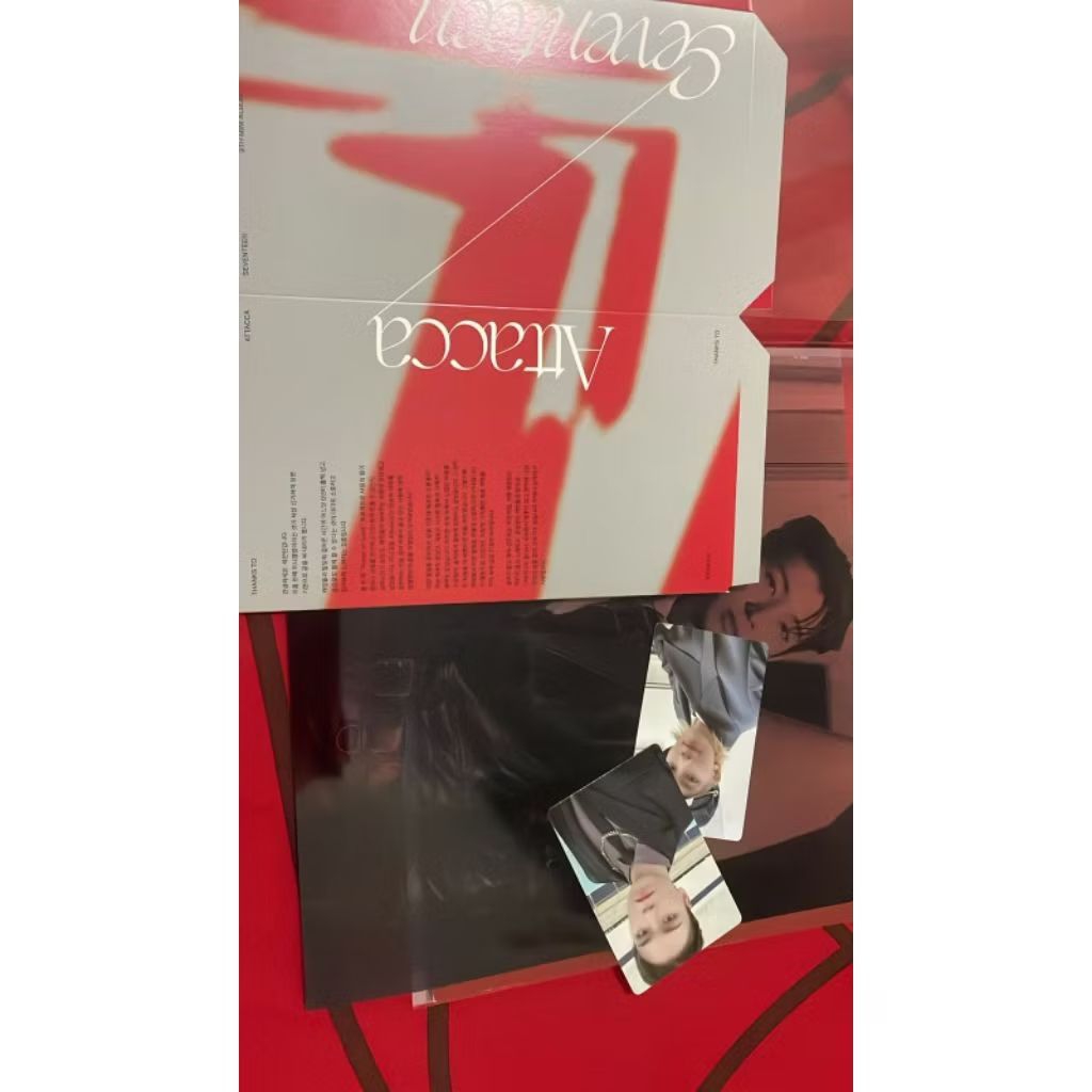 ALBUM SEVENTEEN SVT ATTACA PHOTOCARD JEONGHAN VERNON WTS ALBUM SVT SEBONG ATACCA ATTACA JEONGHAN VER