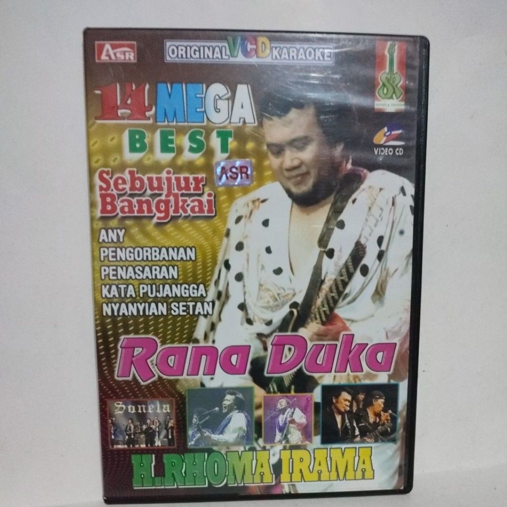 VCD KARAOKE 14 MEGA BEST RHOMA IRAMA RANA DUKA