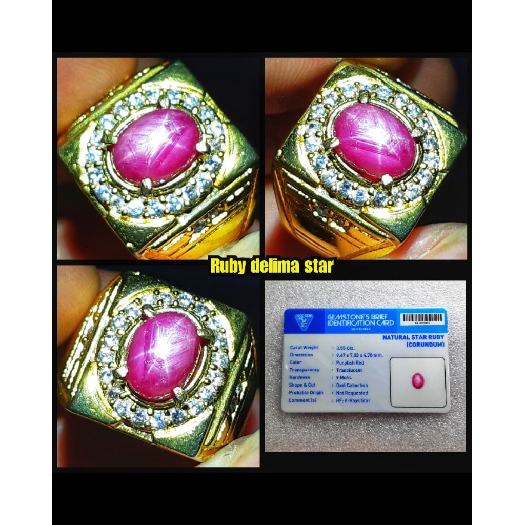batu ruby star burma myanmar HQ + memo lab acc