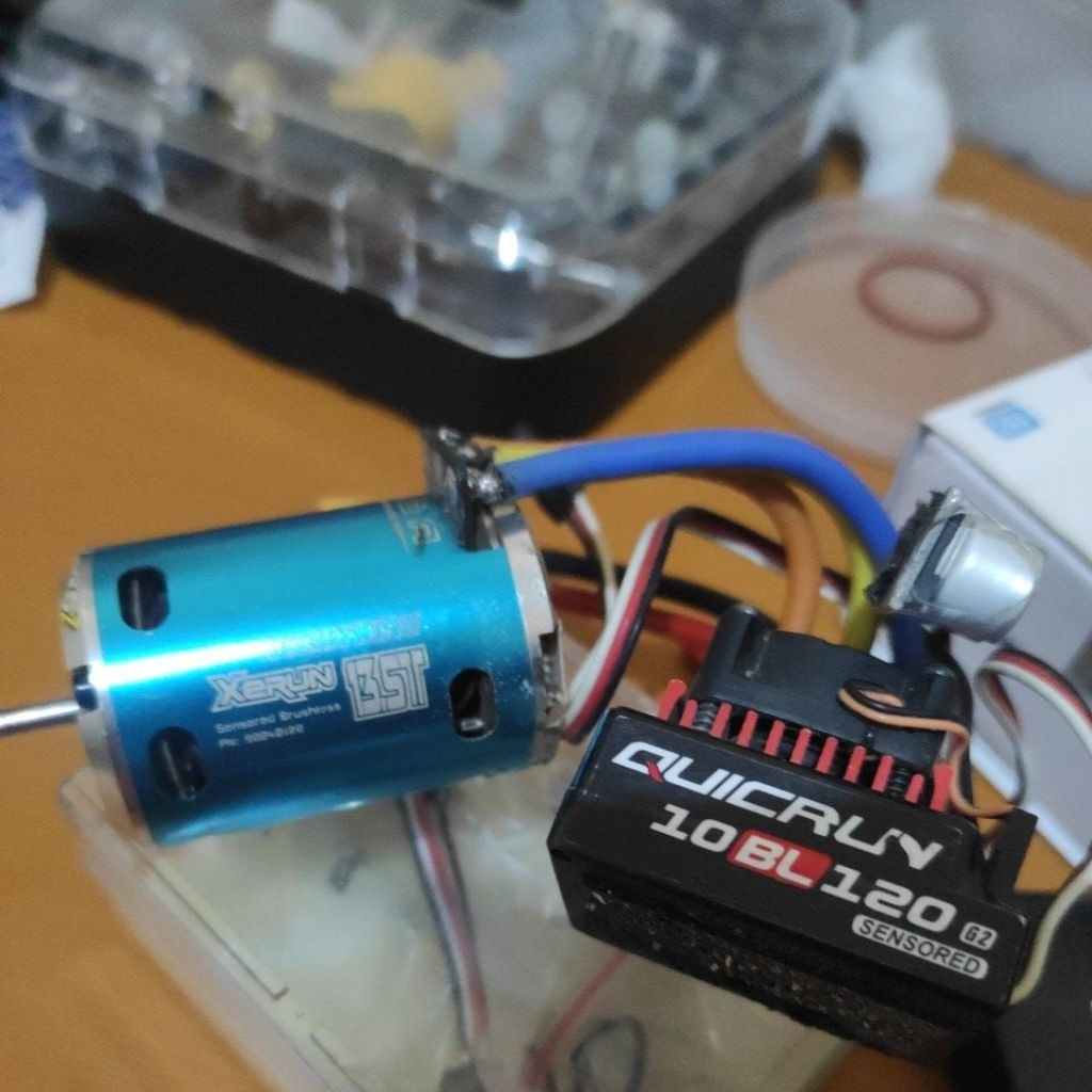 combo brushless rc 1/10 quickrun 120A motor xerun 13.5T