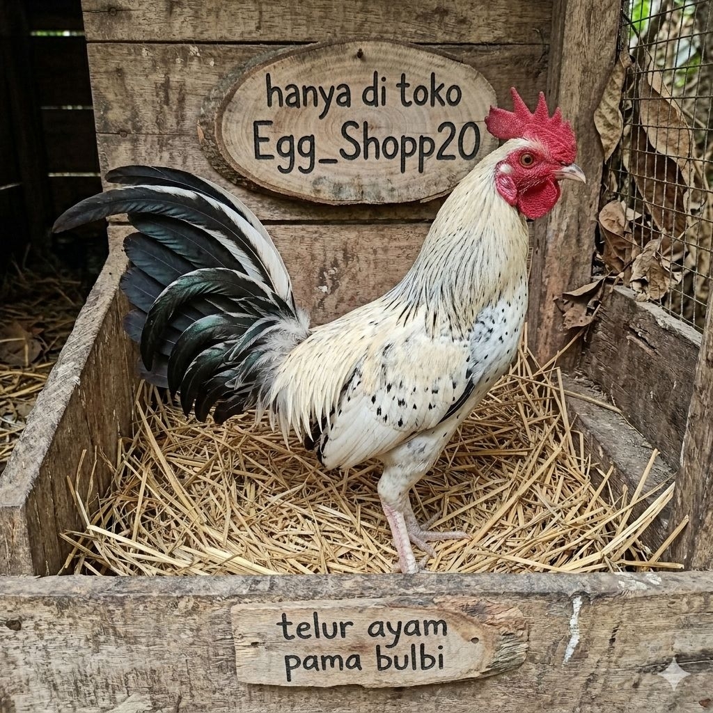 Telur Tetas Ayam Pama Bulbi Calon petarung Siap Untuk ditetaskan Egg_shopp20