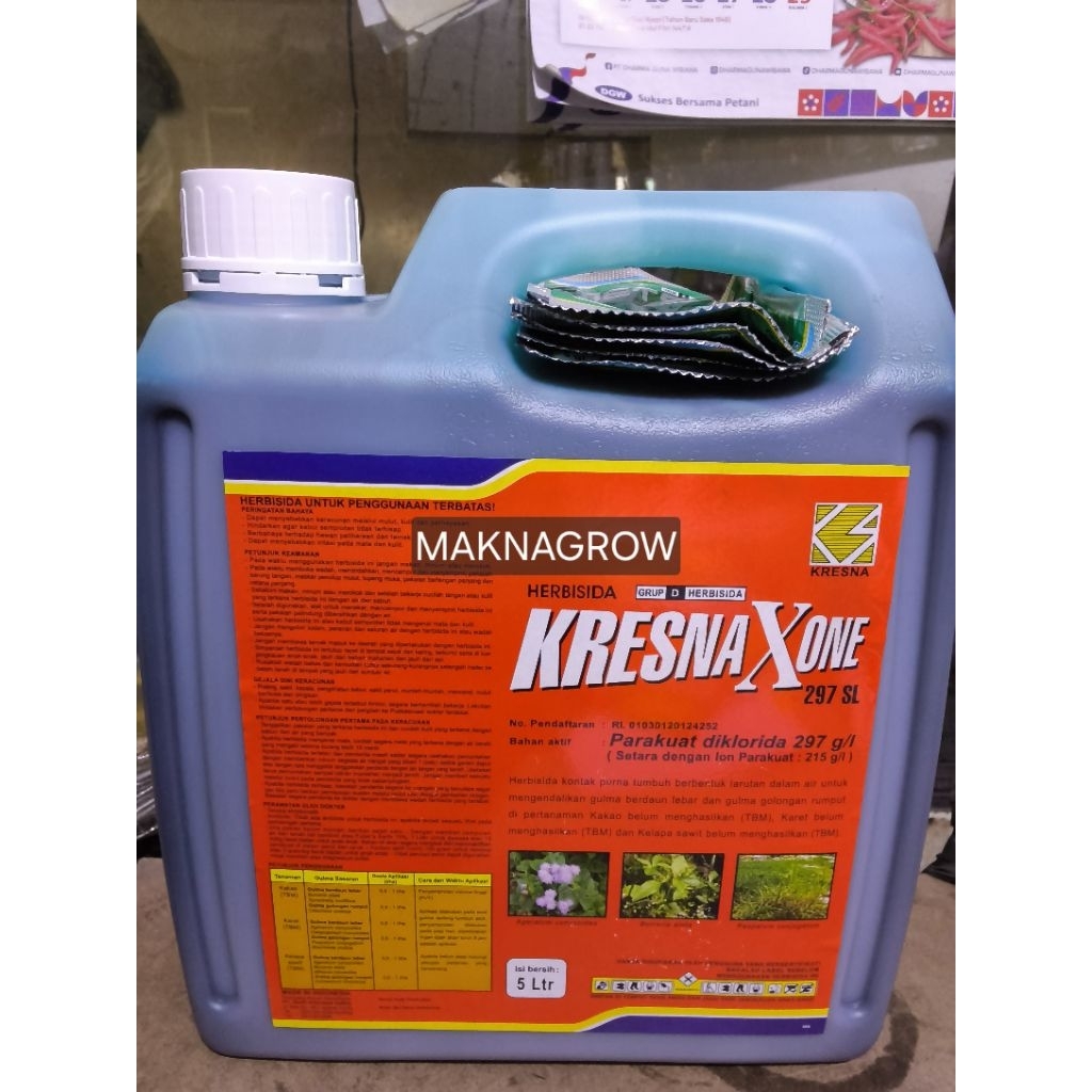 Herbisida kontak KRESNAXONE 297 SL Racun rumput 5 liter
