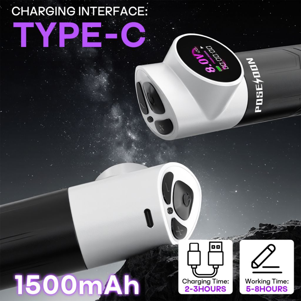 Mesin tattoo Poseidon wireless