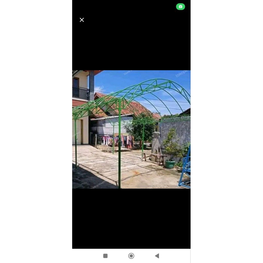 kerangka tenda besi