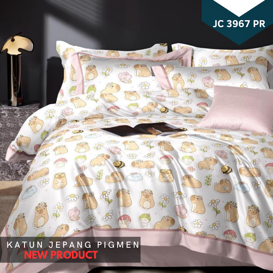 Kain sprei katun jepang "Motif Anak Animal “