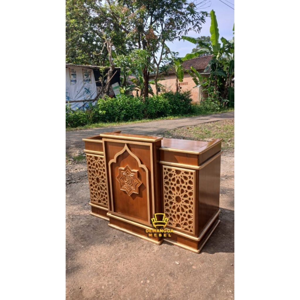 meja majelis - meja pengajian - meja majelis jati tinggi 80cm