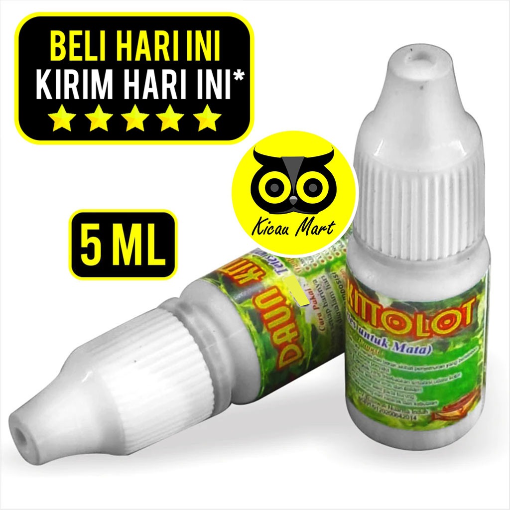 KICAU MART
 Daun Kitolot Kitolod 5ml Obat Tetes Mata Burung Sakit Katarak Berlendir Bengkak Mata Mer