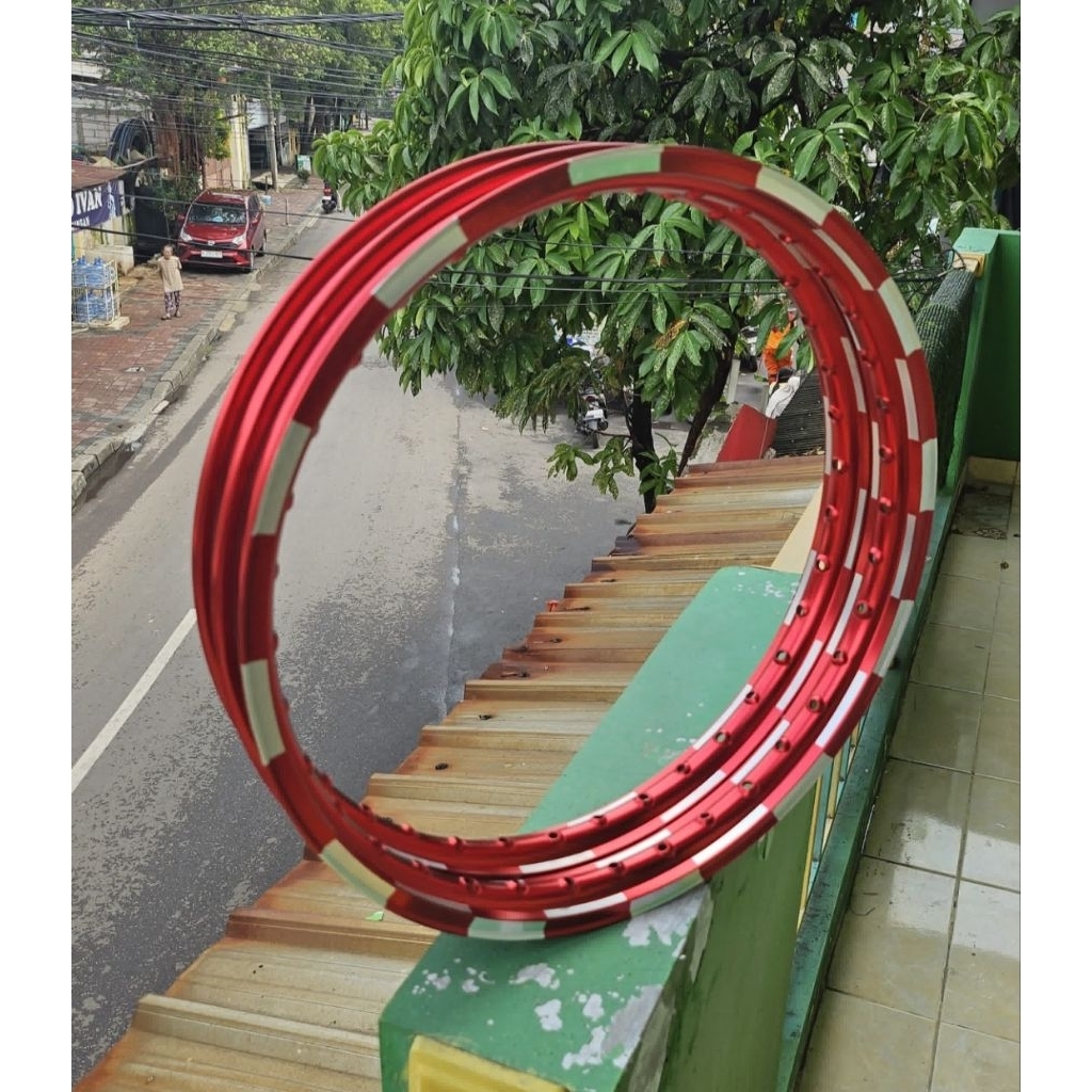 velg akron catur thailand warna merah ukuran 140 140 ring 17