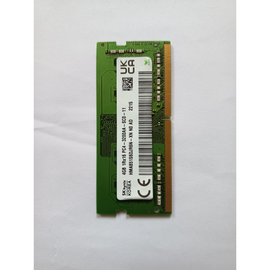 sodimm ddr4 4gb 3200AA skhynix, bekas normal