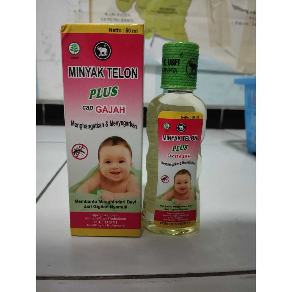 Minyak Telon Plus Cap Gajah Uk. 60ml (per botol)