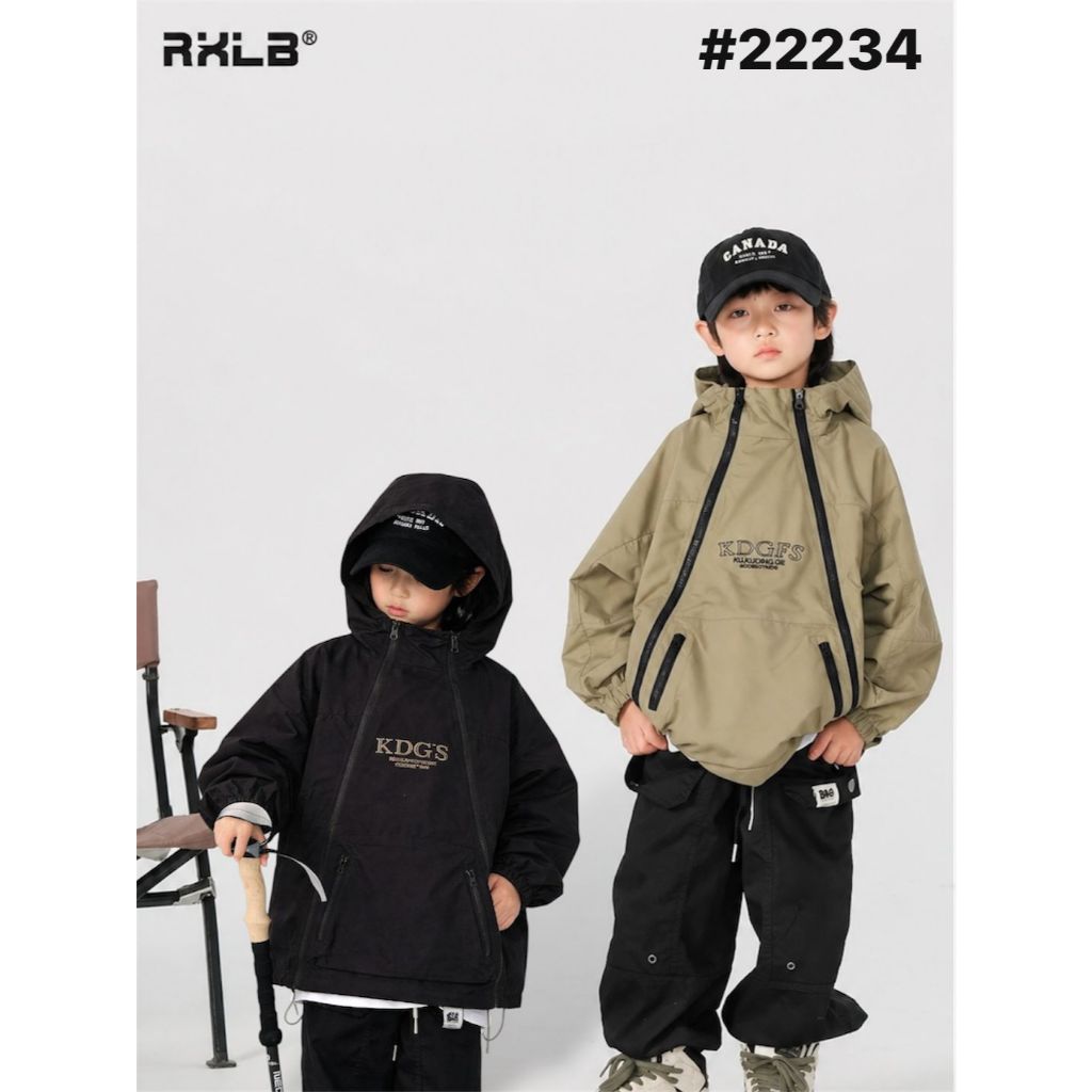 Jaket Parasut Anak Unisex - Usia 10-15th (Seri 5)/Grosir Baju Anak Import