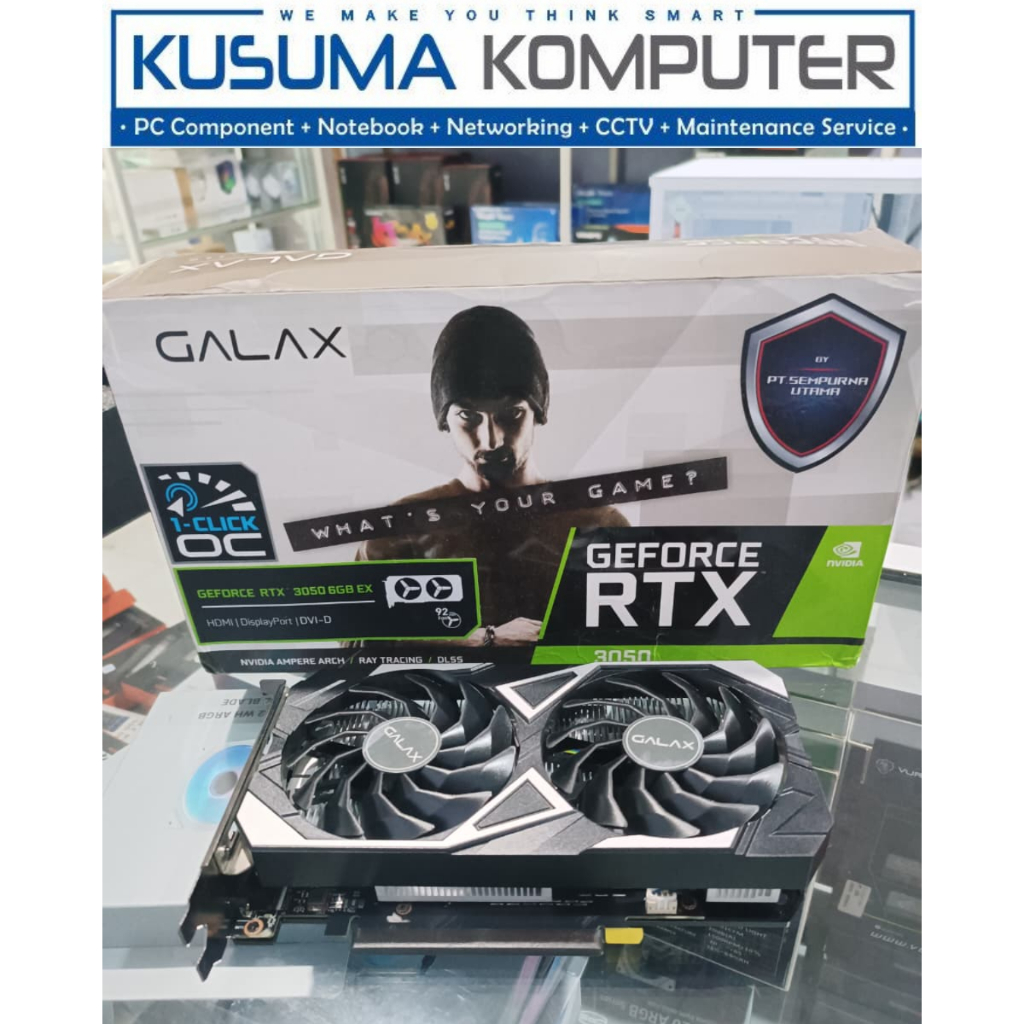 VGA Nvidia Galax RTX 3050 6GB bekas 2nd Garansi Resmi 2028
