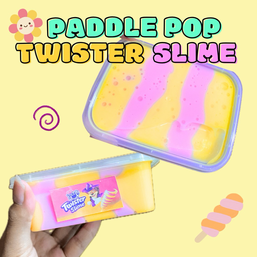 TWISTER PADDLE POP SLIME TOFU 200ML BY HOUSE OF SLIME | MAINAN ANAK