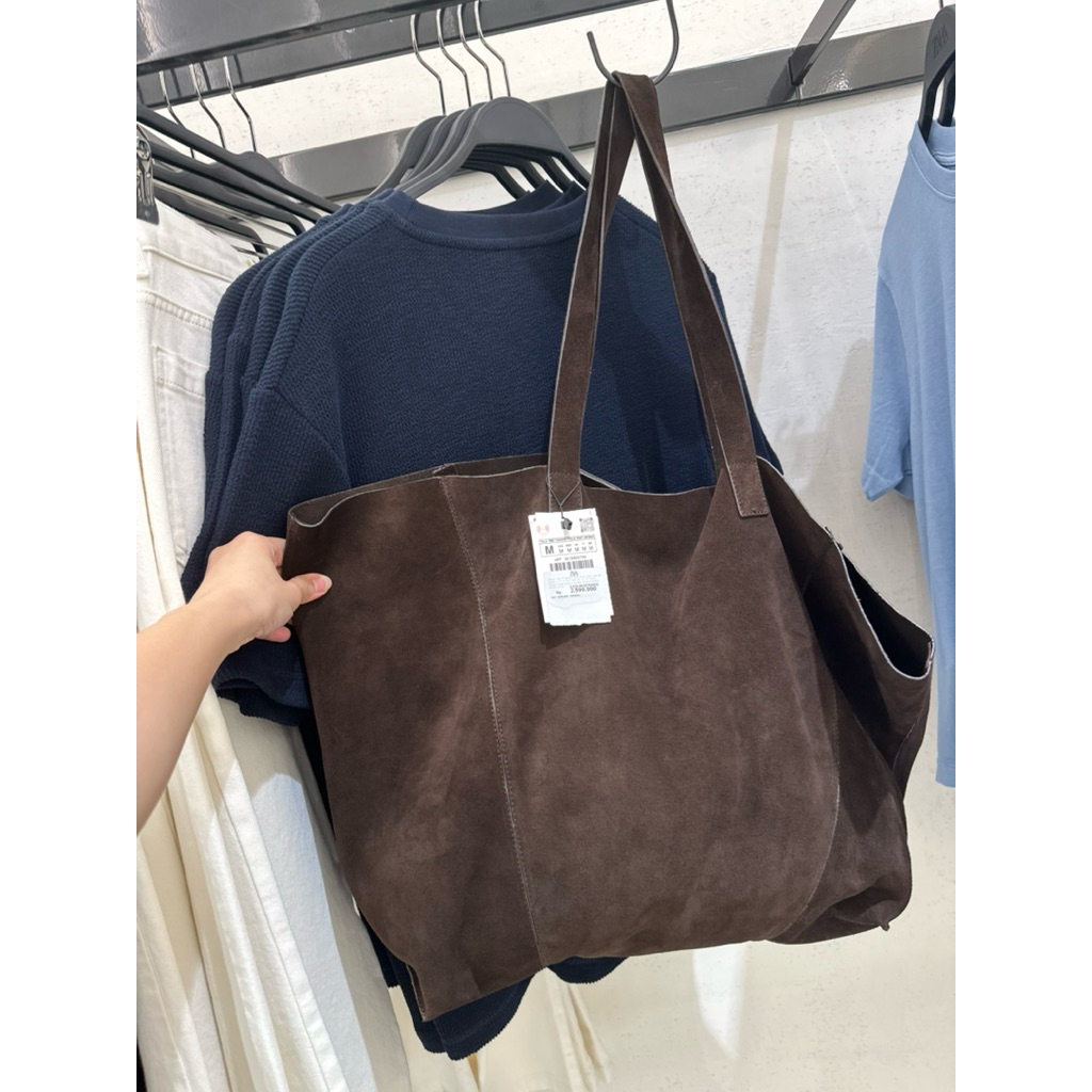 Tas Cowok zara / Leather Tote Bag