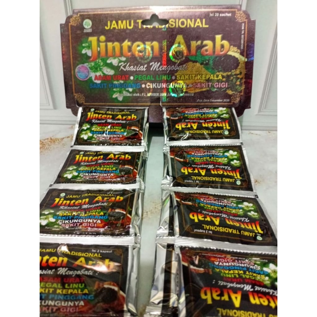 jinten arab kapsul asam urat pegal linu original 100 %