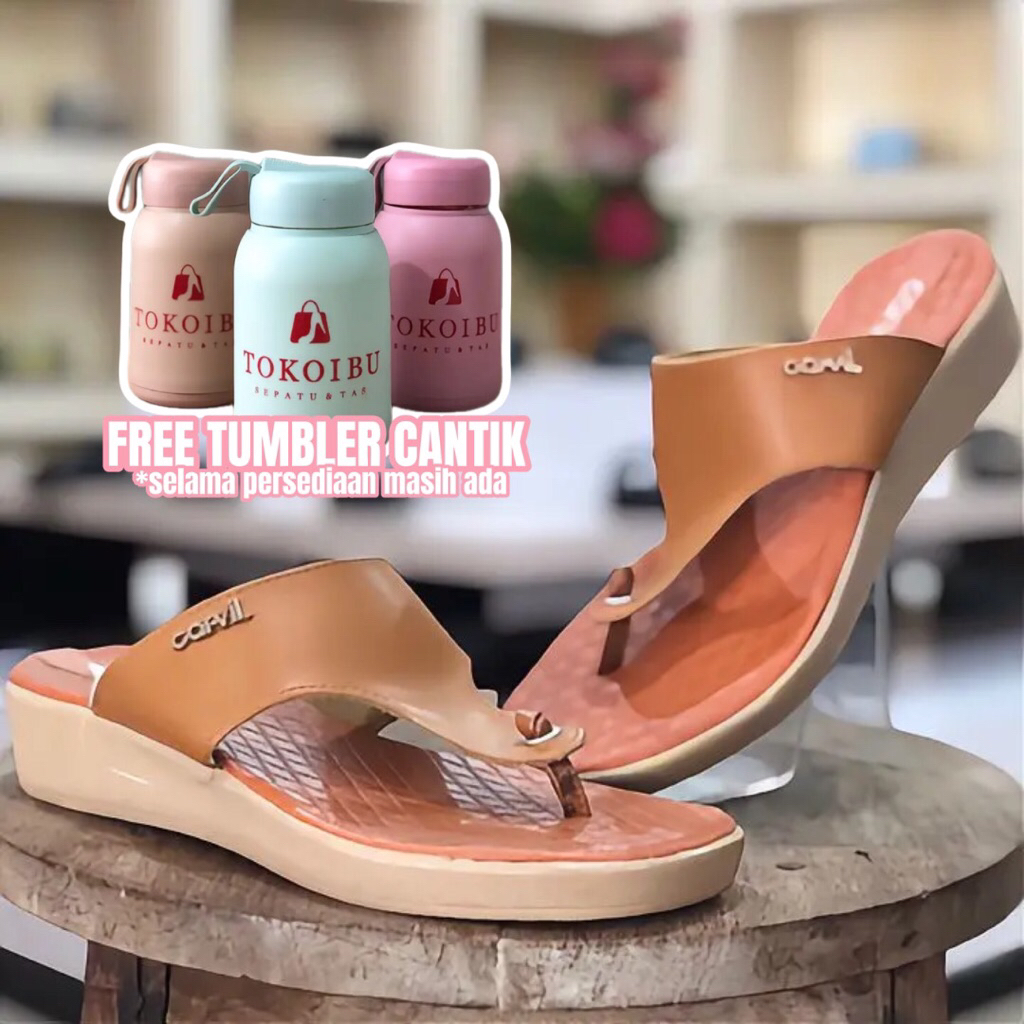 sandal cewe dewasa CARVIL / Molly L / stone