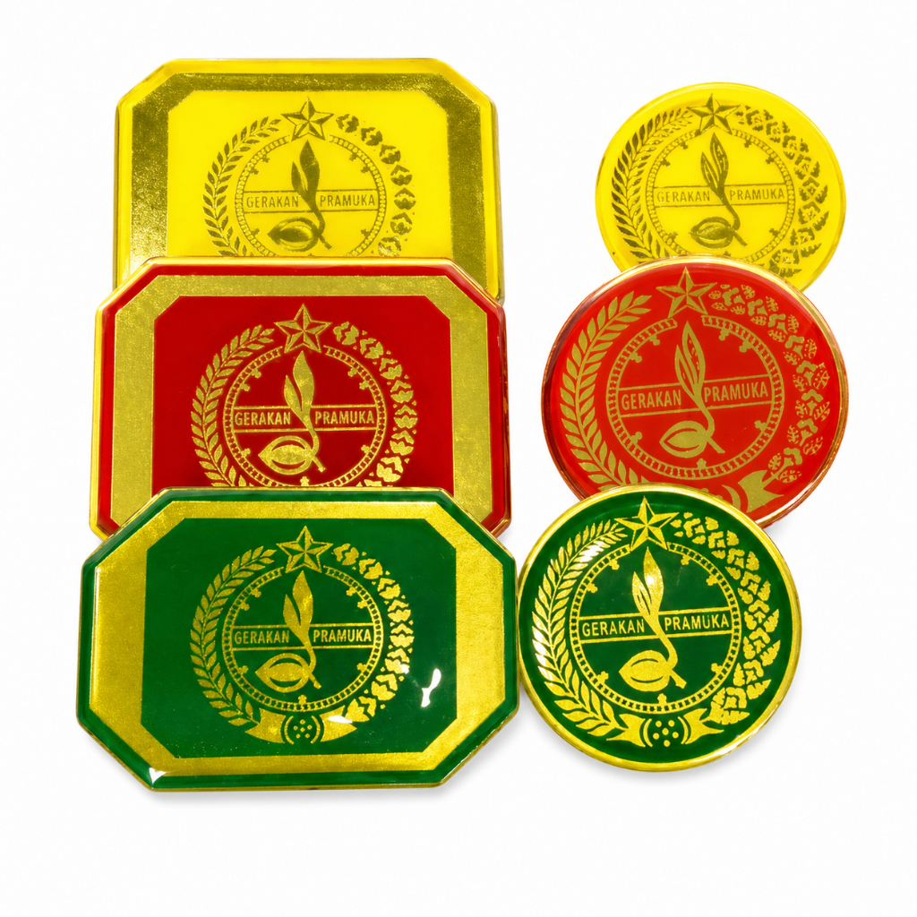 Emblem Topi Pramuka | Pin Topi Pramuka PREMIUM RESIN | SD,SMP,SMA | SIAGA, PENGGALAN, PENEGAK