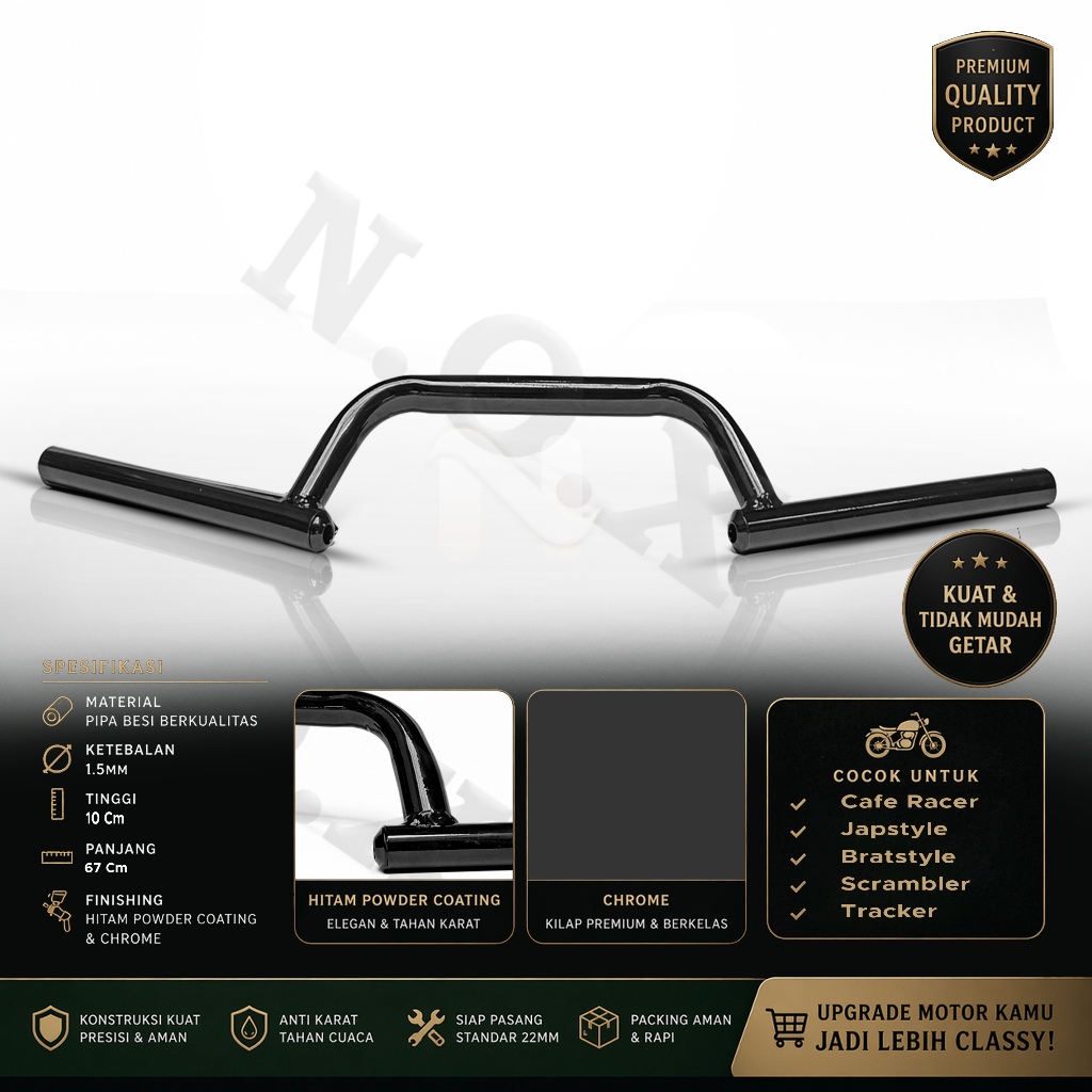 stang motor caferacer Universal Custom Japstyle Bratstyle Stang XSR,W175