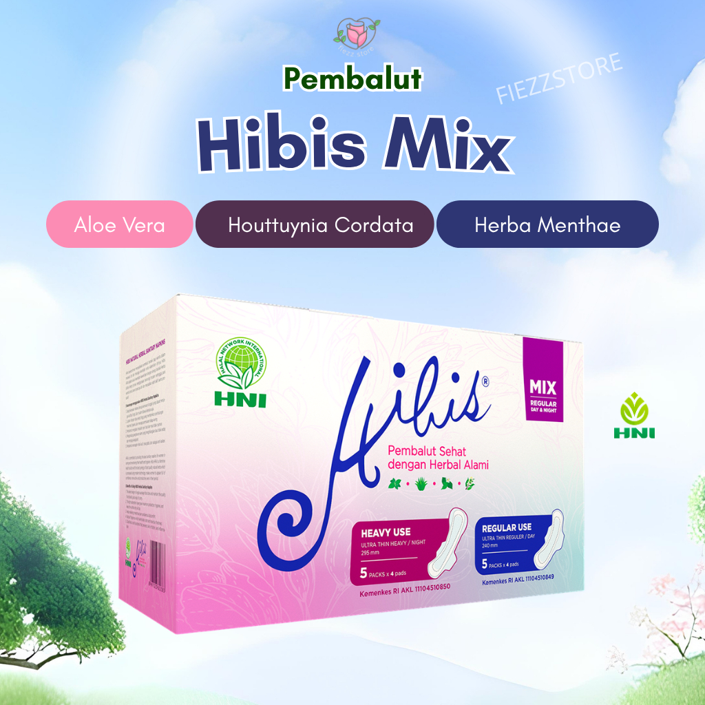 Pembalut Herbal kesehatan Wanita HIBIS MIX HNI HPAI