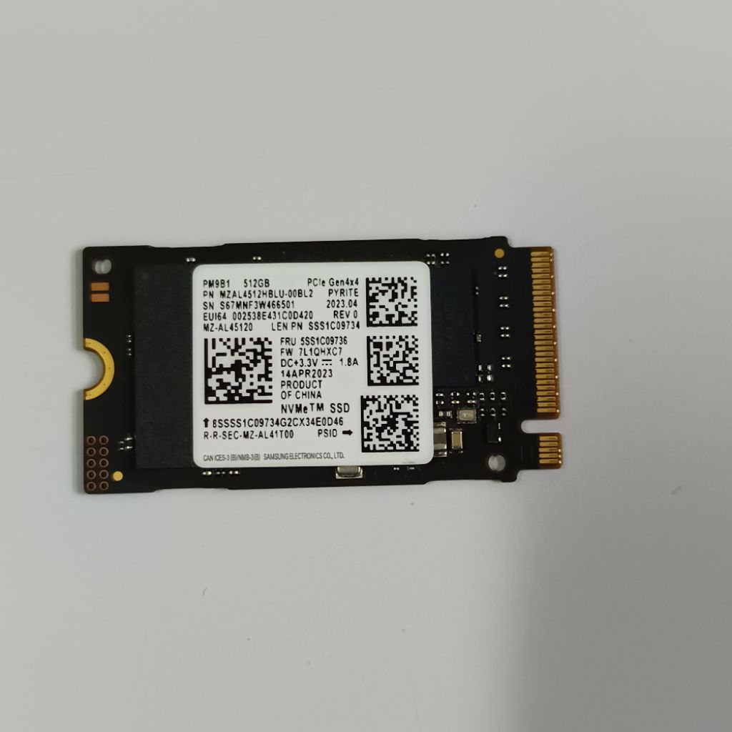 ssd m2 nvme 2242 512GB 512 GB gen4 x4 samsung pm9b1