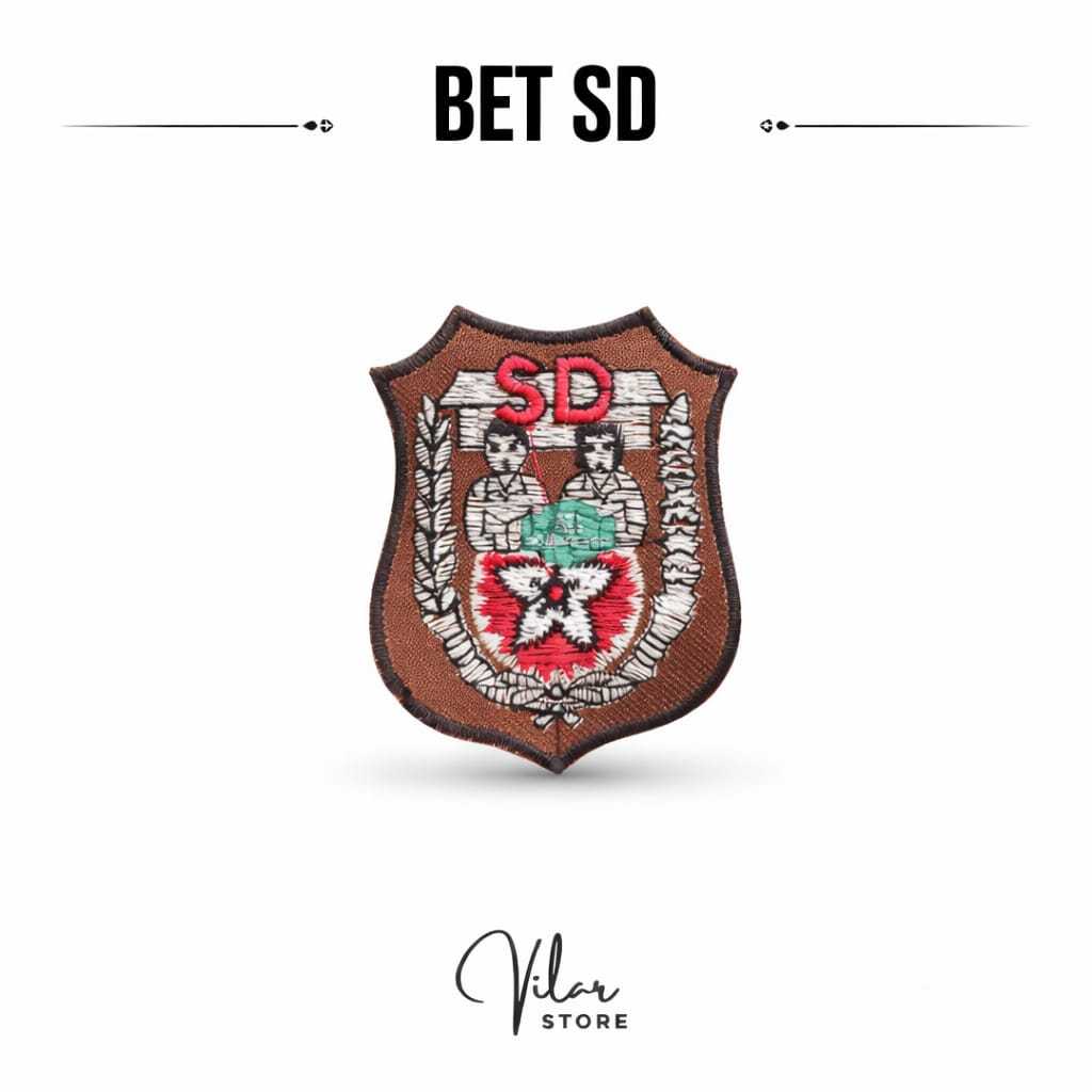 Bet SD Sekolah Bedge Logo OSIS Bordir Perlengkapan Sekolah
