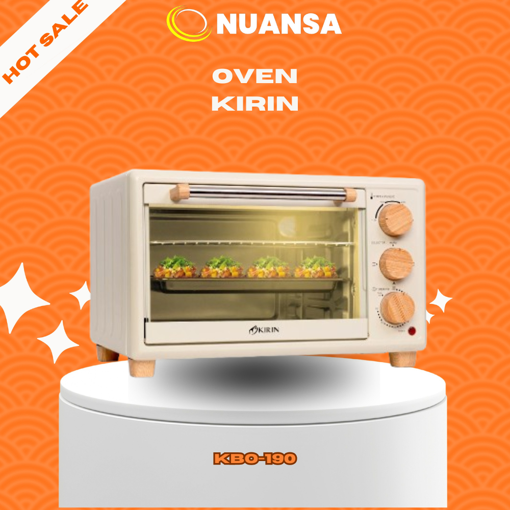 Kirin KBO-190 adalah oven listrik berkapasitas 19 liter yang hemat energi, dengan daya rendah mulai 