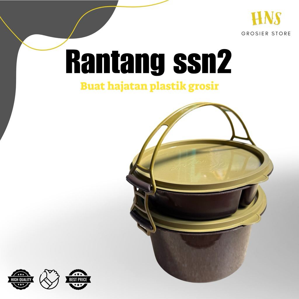 Rantang hajatan susun 2 plastik warna capucino grosir berkualitas
