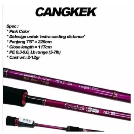JORAN RELIX NUSANTARA PINKY 762 UL ROD RELIX CANGKEK PINKY 2.28m ULTRA LIGHT ULTRALIGHT