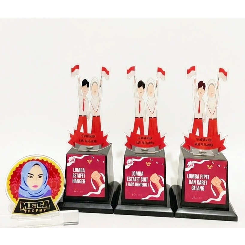 PIALA AKRILIK UNTUK HARI PAHLAWAN TERMURAH