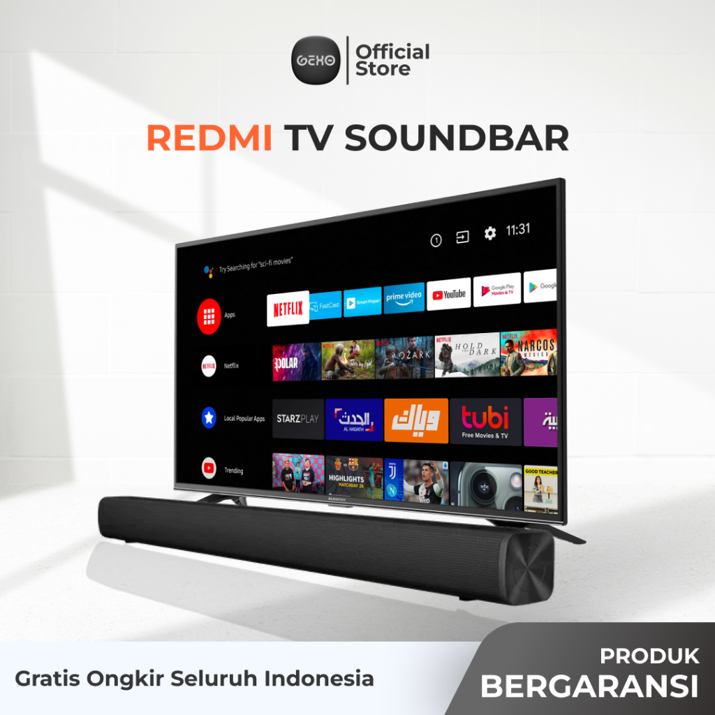 [DEFECT BNOB] Redmi TV Soundbar Wired and Wireless Bluetooth 5.1 Speaker HiFi Sound Bar Bluetooth, S