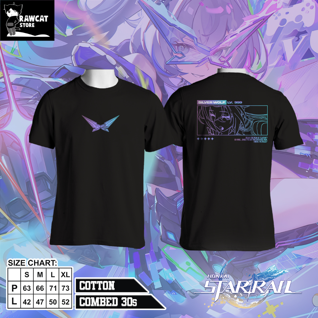 KAOS GAME - HONKAI STAR RAIL - SILVERWOLF LV.999 TSHIRT