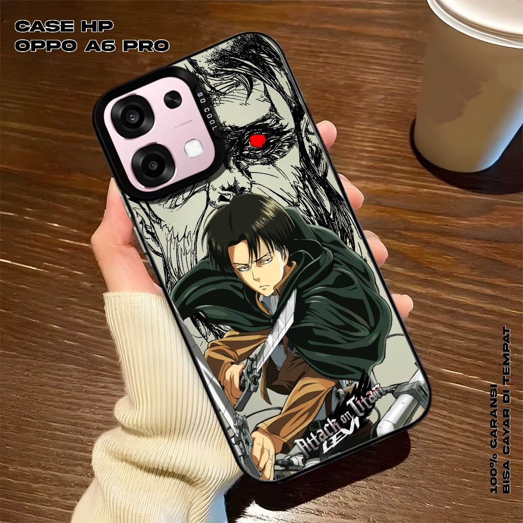 CASE OPPO A6 PRO - Casing OPPO Premium Matte Hard Casing - Case IMD - Case Hologram Motif AOT