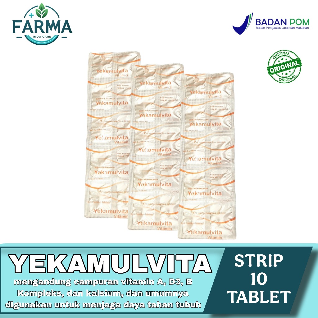 YEKAMULVITA VITAMIN - STRIP 10 tablet