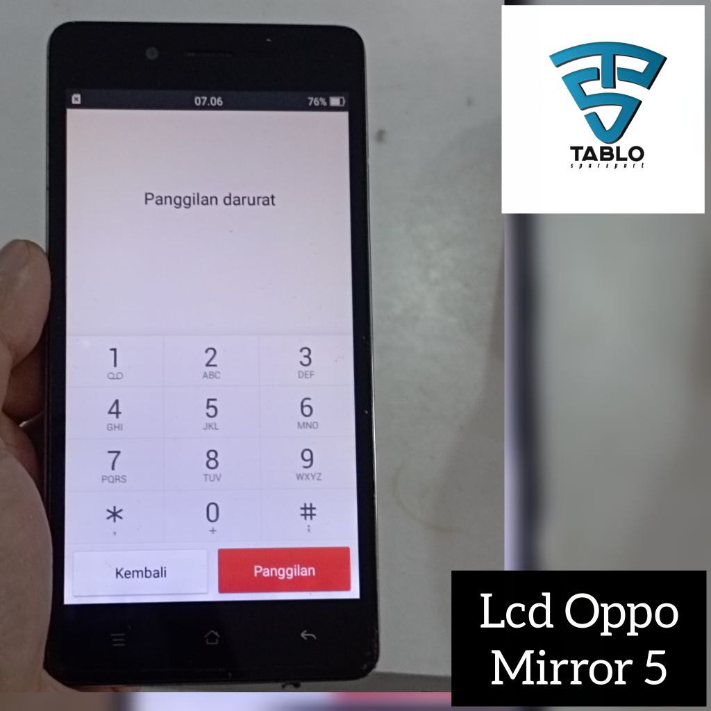 LCD touchscreen frame Oppo miror 5 a51w hidup garansi normal ori Copotan hp