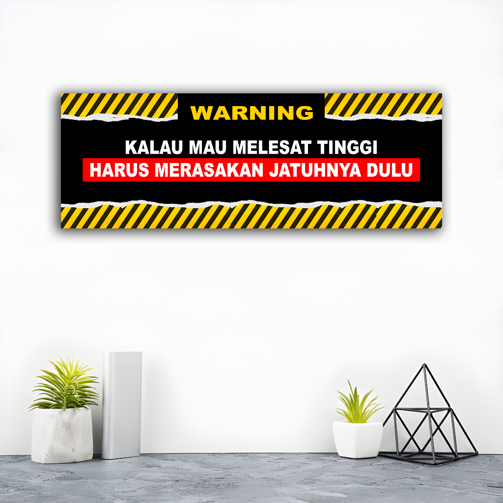 SIGN HIASAN DEKORASI DINDING QUOTES MELESAT TINGGI - STIKER CUSTOM