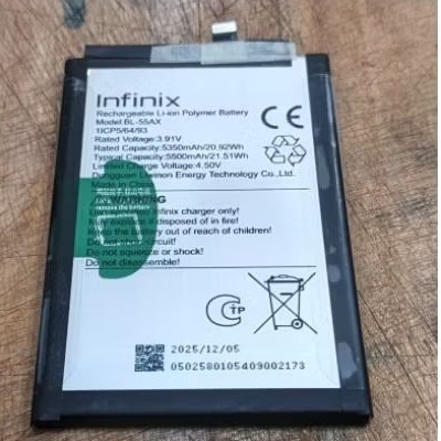 Baterai Batre Infinix GT 30 Pro 5G+ (X6873) BL-55AX Infinix Note 50s 5G+ (X6870) 5500mAh Original