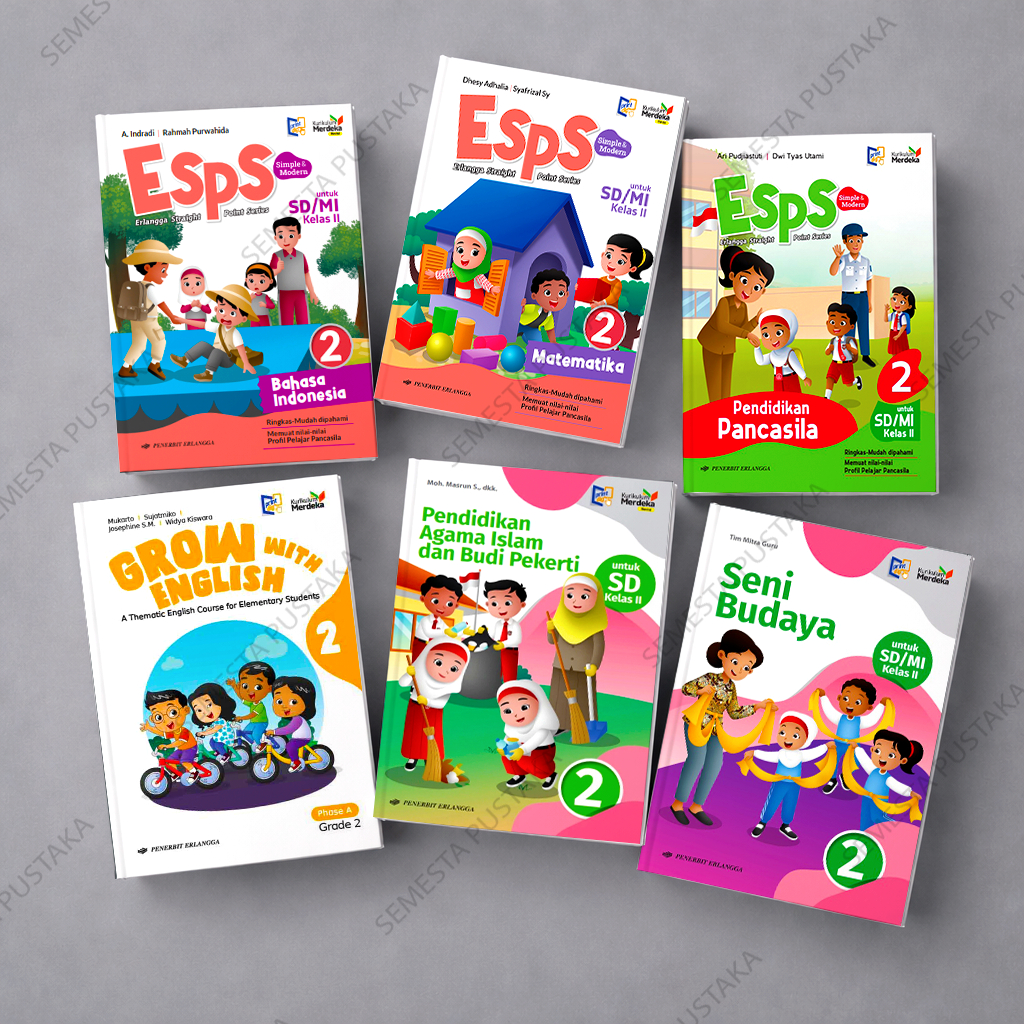 Buku Kelas 2 SD Erlangga Kurikulum Merdeka