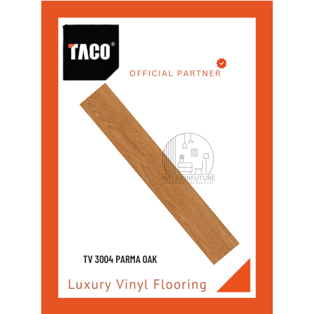 Vinyl Plank Taco Flooring 3mm TV - 3004 Parma Oak, per box