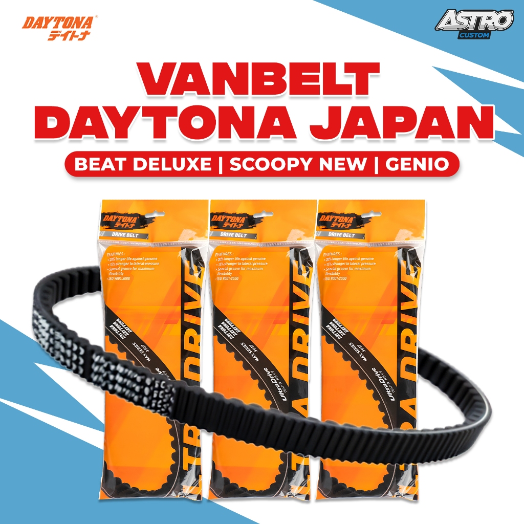 VANBELT Beat Deluxe New Scoopy Prestige Genio VBELT Daytona Vario 125 150 Nmax Lexi Beat Scoopy Mio