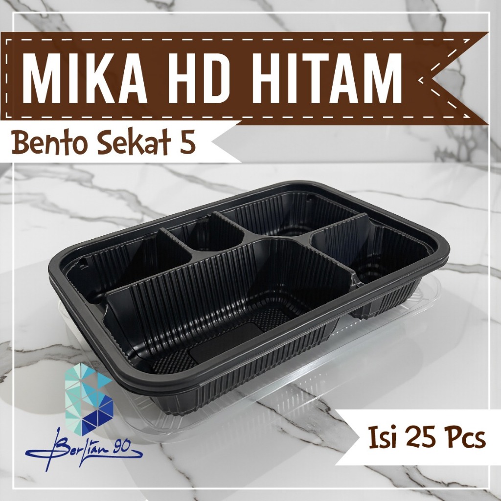 ( ISI 25 ) Mika Bento Sekat 5 - Thinwall Bento Sekat 5