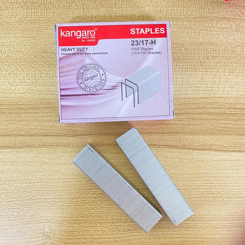 Staples Kangaro 23/17 isi Staple Besar - Untuk Stapler Jilid Berat Heavy Duty Kualitas Dunia Kapasit
