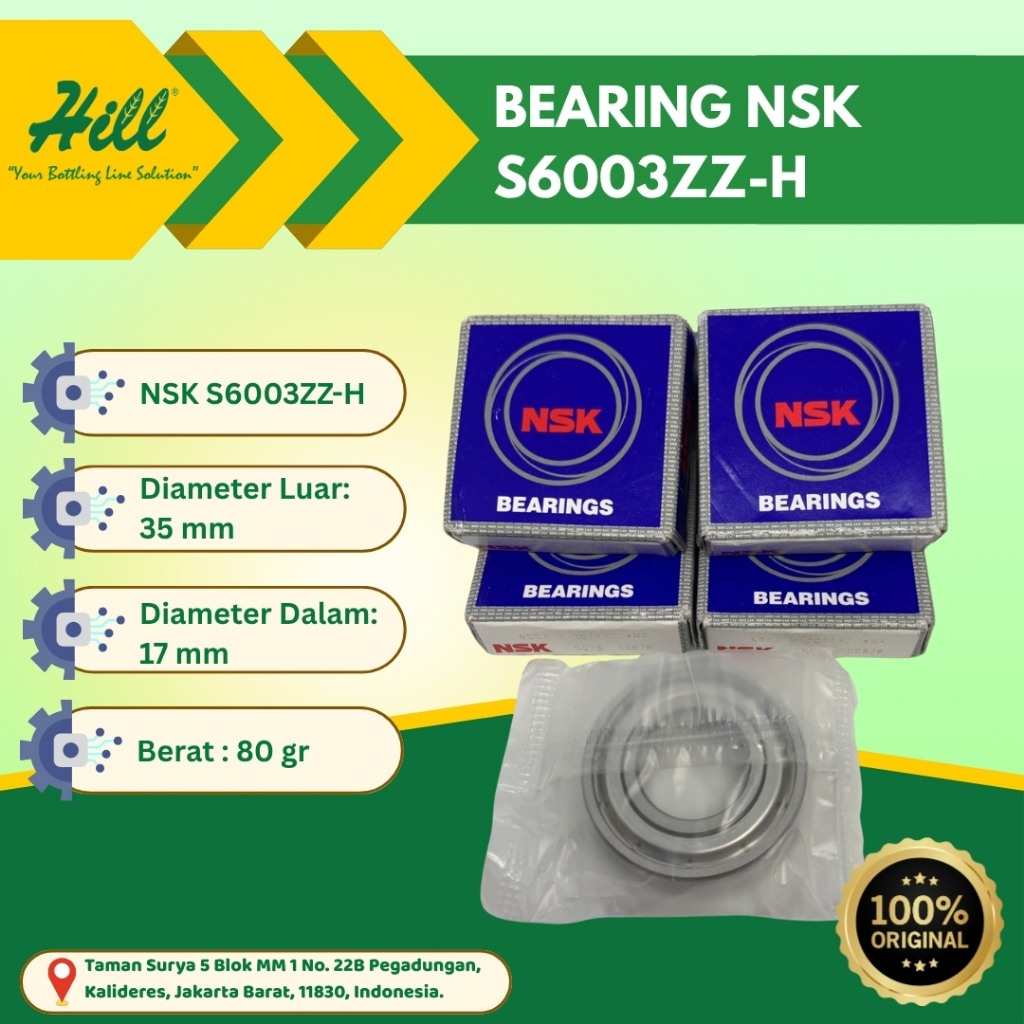 [NSK] BEARING NSK S6003ZZ-H