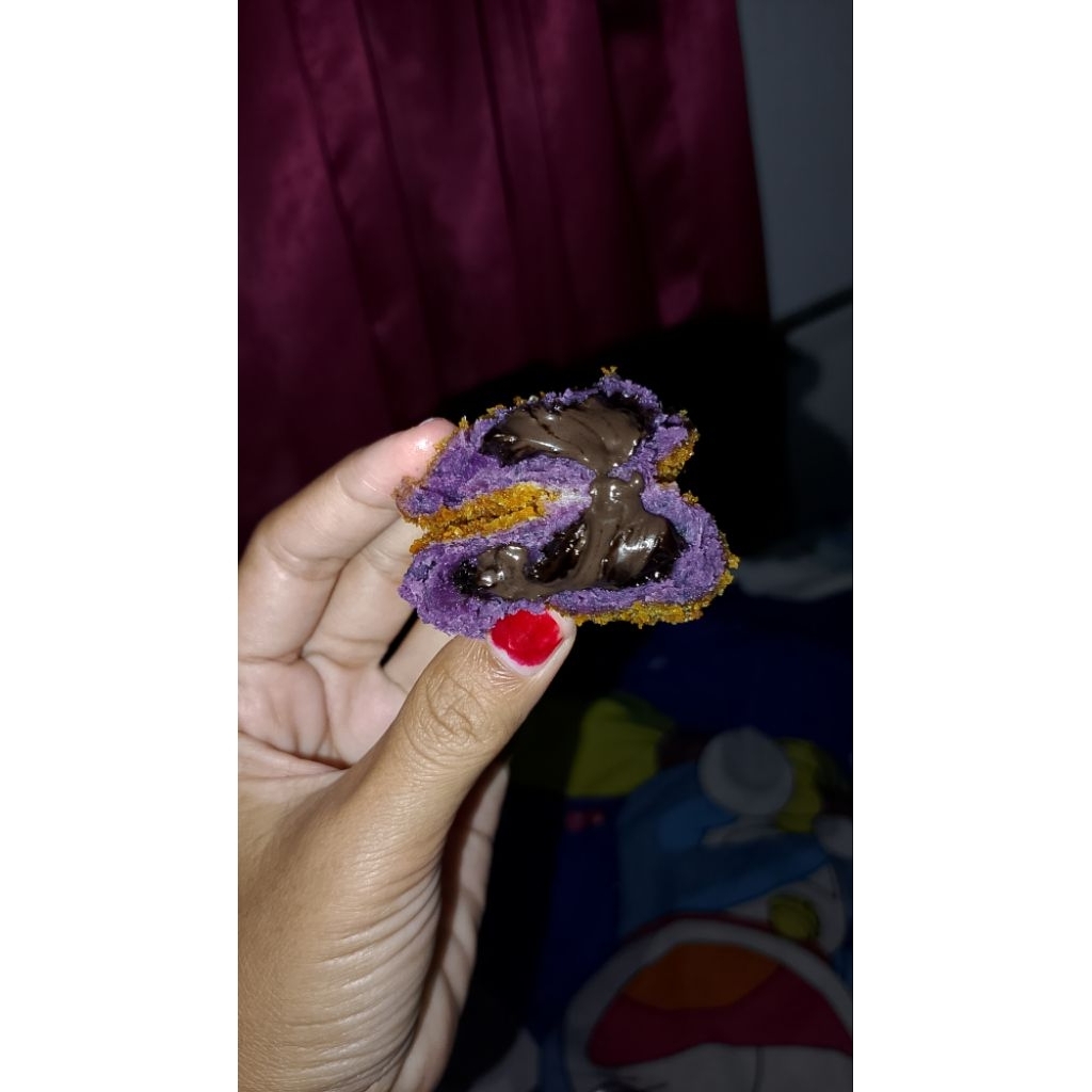 Bola Ubi Ungu Lumer Coklat