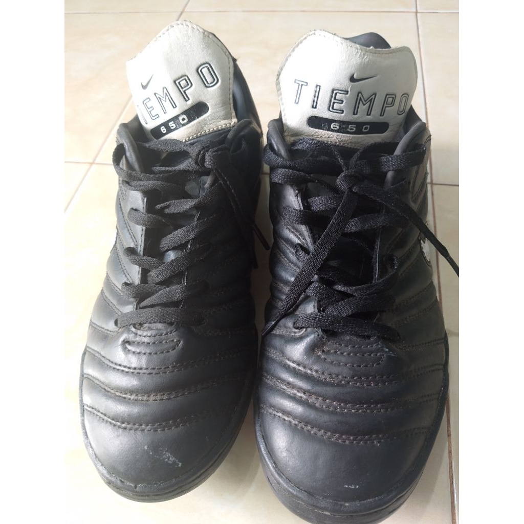 Sepatu Vintage Bola Minisoc Nike Tiempo 650 Tahun 1998 Size 45 Insole 290 Second Ori