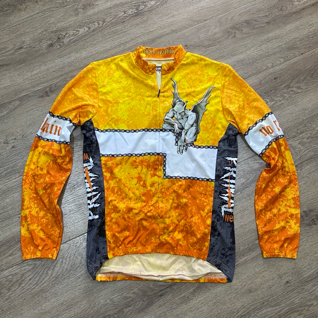 Jersey baju sepeda cycling lengan panjang Primal USA size Medium preloved